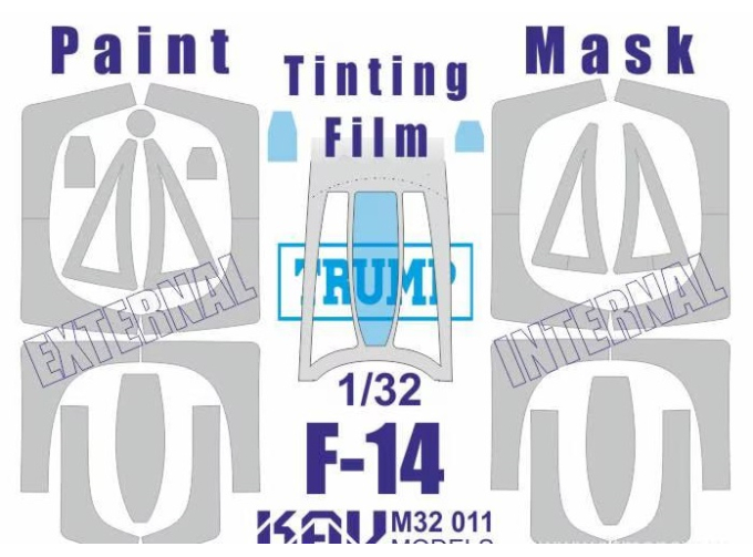 Маска окрасочная на F-14 Profi (Trump)