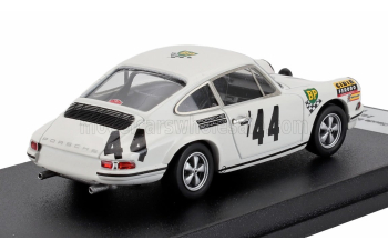 PORSCHE 911t Coupe Team Auguste Veuillet (night Version) №44 24h Le Mans (1968) Claude Ballot Lena - Guy Chasseuil, White Red