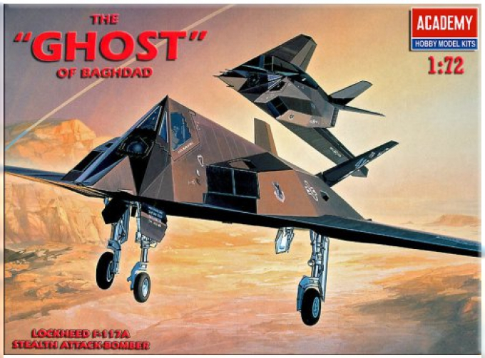 Сборная модель Самолет F-117A Stealth Attack Bomber The "Ghost" of Baghdad