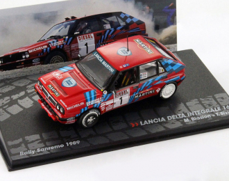 LANCIA Delta Integrale 16V #1 Rally Sanremo M. Biasion - T. Siviero (1989), red