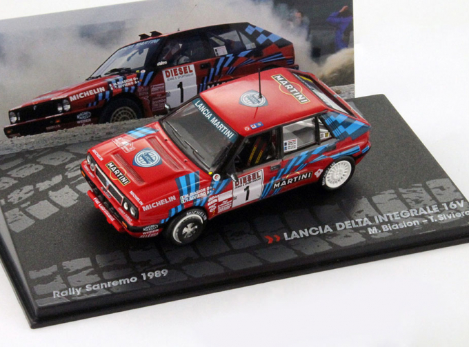 LANCIA Delta Integrale 16V #1 Rally Sanremo M. Biasion - T. Siviero (1989), red