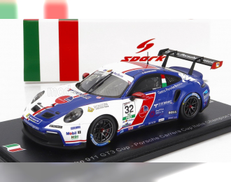 PORSCHE 911 991-2 Gt3 Team Ab Racing №32 Champion Italy Porsche Carrera Cup Season (2022) G.Quaresmini, Blue White Red