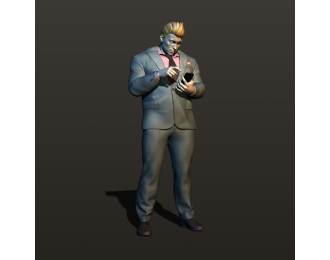 Фигура Солидный мужчина, окрашенная