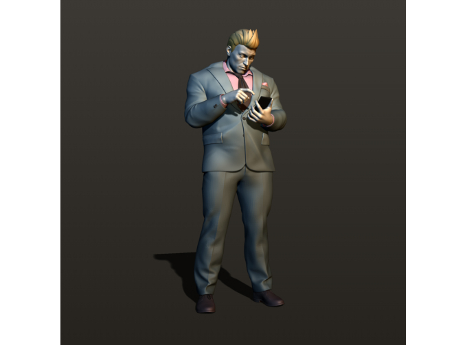 Фигура Солидный мужчина, окрашенная