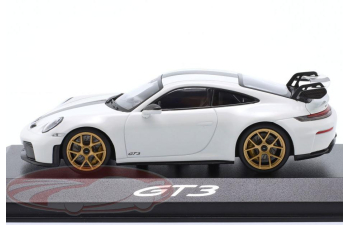 PORSCHE 911 GT3 (992.2) (2025), white / golden Rims