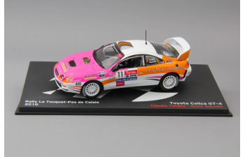 TOYOTA Celica GT-4 Claudie Tanghe - Denis Squedin Rally Le Touquet-Pas de Calais #11 (2010), white / pink / orange