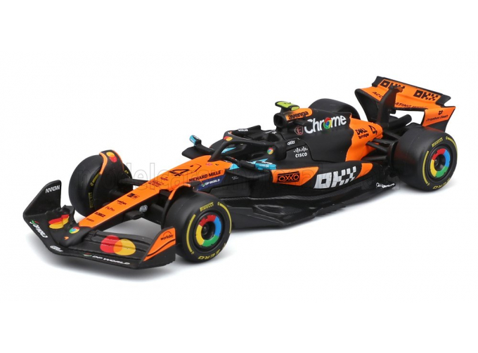McLAREN F1 Mcl39 Team Mclaren №4 World Champion Season (2025) Lando Norris, Orange Black