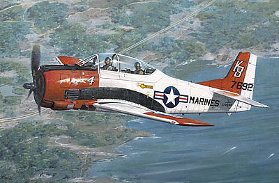 Сборная модель Самолёт North American T-28B Trojan