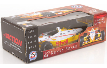 LOLA №8, Kenny Brack (2001), whote/yellow