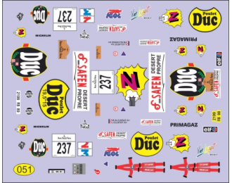 Декаль LAND ROVER Duc Z Dakar 1994