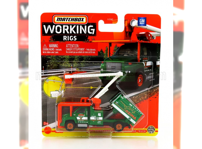 GMC C8500 Top Kick Tree Trimming Truck (2006), Green Orange White