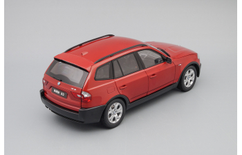 BMW X3 E83 (2004), red metallic