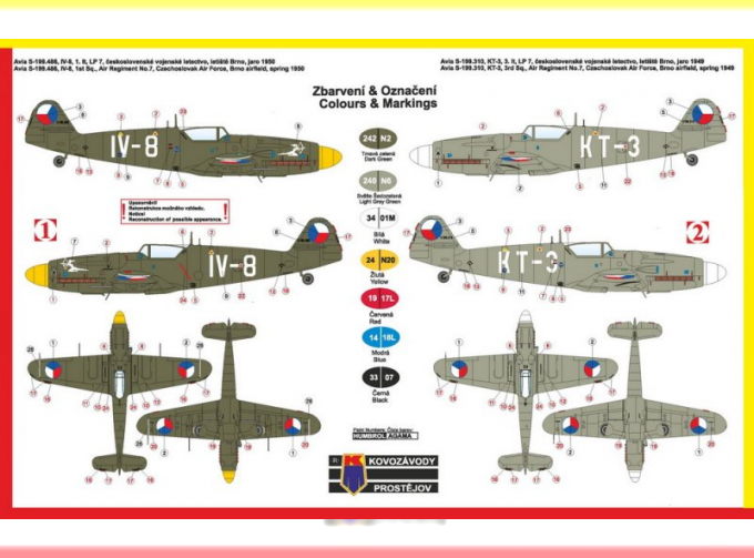 Сборная модель самолета Avia S-199 Erla/Early