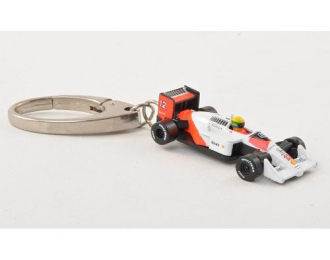 Брелок McLAREN MP4/4 Ayrton Senna 1988, white