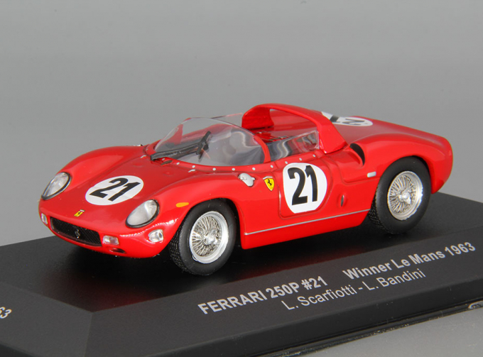 FERRARI 250P Sieger Le Mans Scarfiotti / Bandini (1963), red