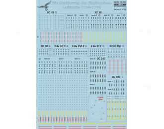 Die Markierung der Flugbomben.Luftwaffe 1930-1940 Wet decal