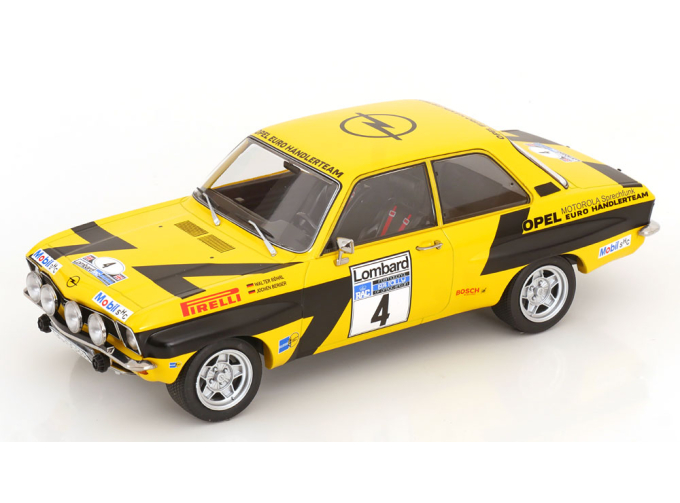 OPEL ASCONA A (night version) N 4 RALLY RAC LOMBARD 1975 WALTER ROHRL - CHRISTIAN GEISTDORFER