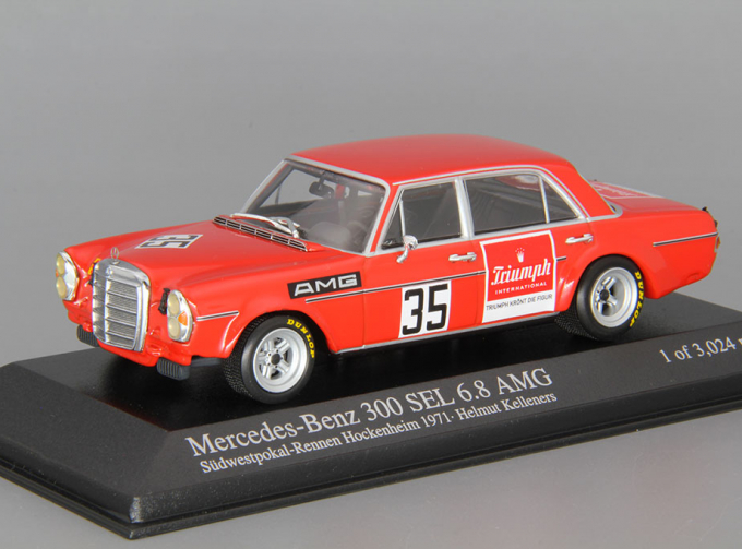 MERCEDES-BENZ 300 SEL 6.8 Sudwestpokal (1971), red