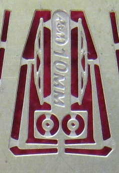 Фототравление Дворники 10мм, латунь