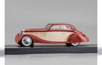 DELAGE D8 105S Aerodynamic Coupe (1935), maroon / white