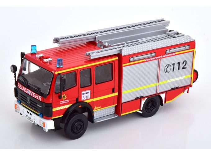 MERCEDES-BENZ SK224 LF16/12 fire engine Kaufbeuren in blister