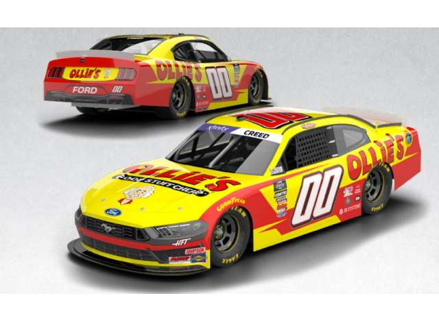 Ford Mustang #00 Sheldon Creed *Ollie`s*, yellow/red 2025
