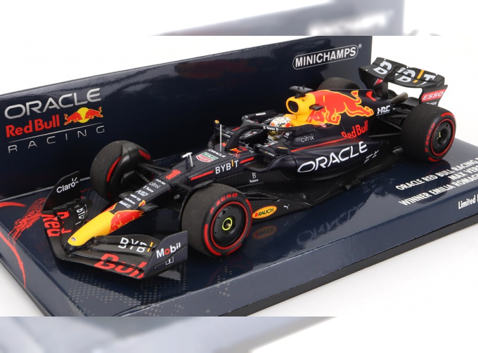 RED BULL F1 Rb18 Team Oracle Red Bull Racing N 1 World Champion Winner Emilia Romagna Italy Gp 2022 Max Verstappen, Matt Blue Yellow Red