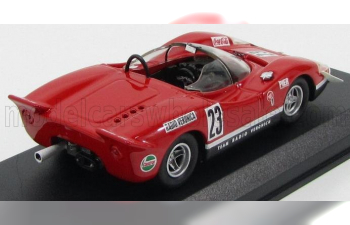 FIAT Abarth 2000s Spider Team Radio Veronica N 23 Silverstone 1969 E.swart, Red