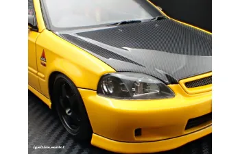 HONDA Civic (EK9) Type R *carbon bonnet* Initial D, yellow