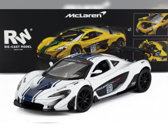McLAREN P1 №51 Racing (2013), White Blue