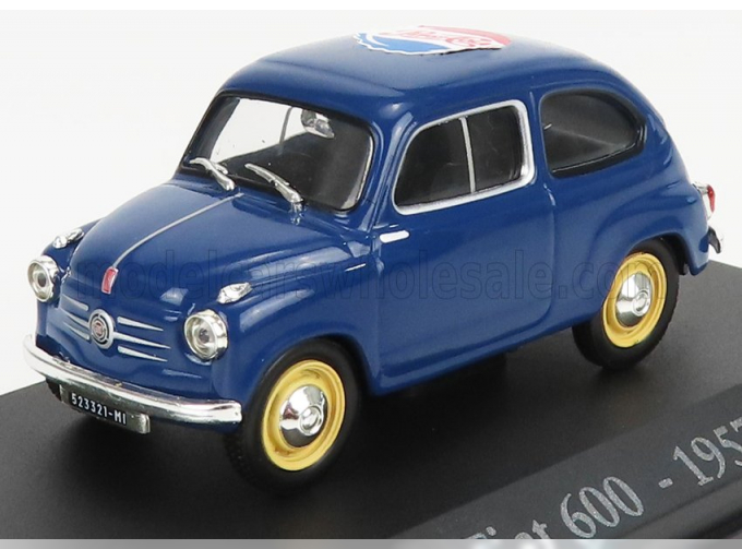 FIAT 600 Pepsi-cola (1957) - Con Vetrina - With Showcase, Blue