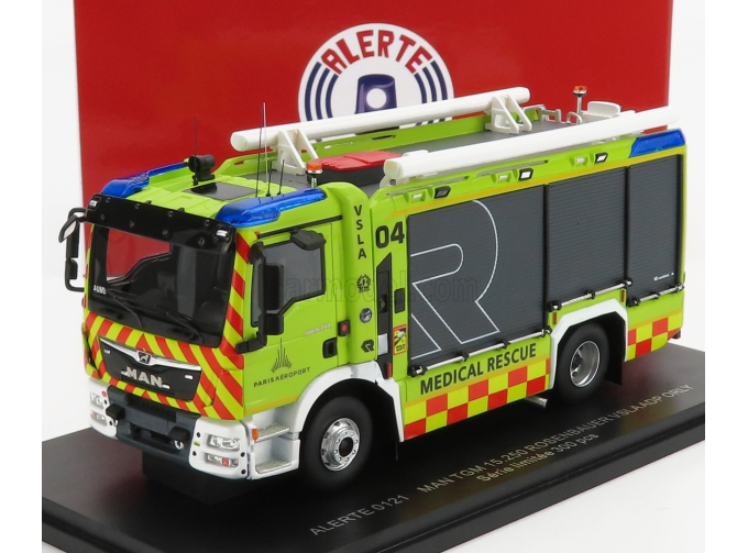 MAN TGM 15.250 Tanker Truck Sapeurs Pompiers Medical Rescue Rosenbauer vsla adp Orly Paris aeroport