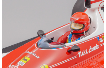 (Уценка!) FERRARI F1 312t Team Ferrari Sefac №12 World Champion Winner Belgium Zolder Gp (with Pilot Figure) (1975) Niki Lauda, Red White
