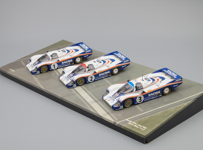 PORSCHE 956L Le Mans 1982 1-2-3 3 Car Set