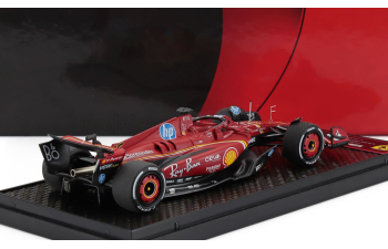 FERRARI F1 Sf-24 Team Scuderia Ferrari №16 Winner Monza Italy Gp (2024) Charles Leclerc, Red Black