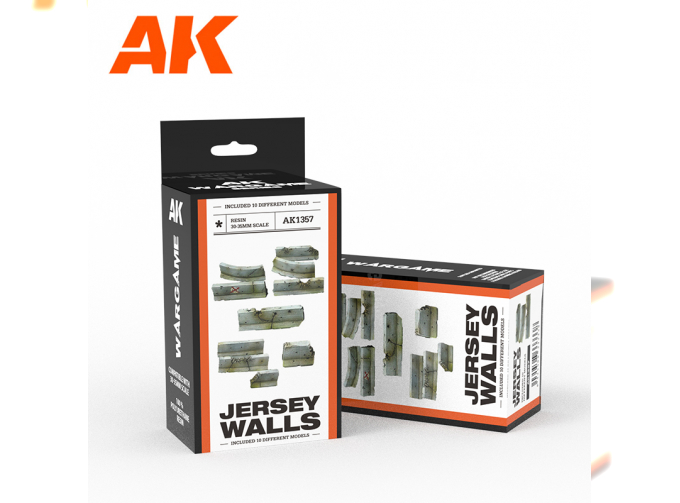 JERSEY WALLS SET WARGAME (RESIN 30-35MM)