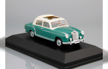 MERCEDES-BENZ 220 S (Ponton), green / beige