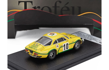 RENAULT Alpine A110 1800 (night Version) №10 Winner Rally Criterium De La Cote Fleurie (1974) Joseph Bourdon - Jacques Moutard, Yellow