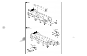 Сборная модель Russian 9K720 Iskander-M Tactical ballistic missile MZKT chassis pre-painting Kit