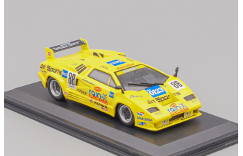 (Б/У) LAMBORGHINI Countach Competizione 25th Anniversary No.88 T.Wada/S.Ikezawa Rain-X (1994), yellow