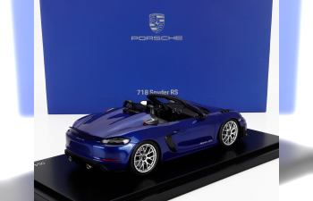 PORSCHE 718 (982) Spider Rs (2024) - Con Vetrina - With Showcase, Blue