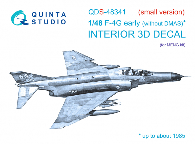 3D Декаль интерьера кабины F-4G early (Meng) (Малая версия)