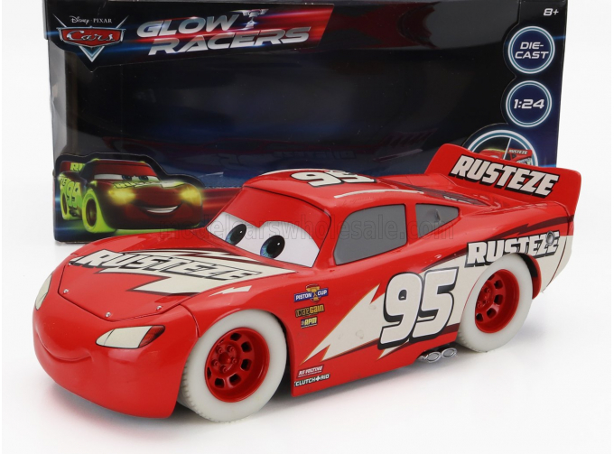 WALT DISNEY Saetta Lightning Mcqueen - Cars Movie, Red Yellow