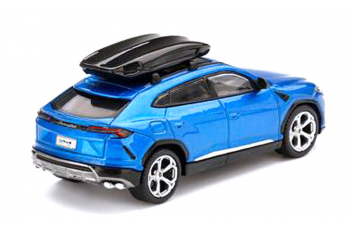 LAMBORGHINI Urus with roof box, blue metallic