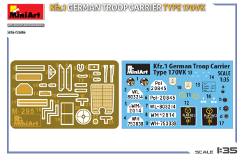 Сборная модель MERCEDES-BENZ 170vk German Military Troop Carrier 1936