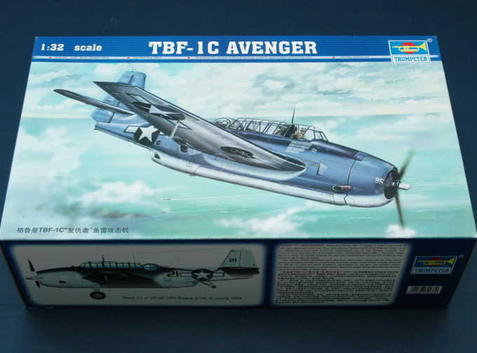 Сборная модель Американский торпедоносец-бомбардировщик Grumman TBF-1C Avenger