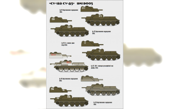Декаль Су-122 Су-85 для Наши танки