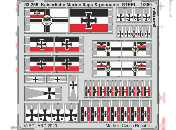 Фототравление для Kaiserlische Marine флаги и знамена, сталь