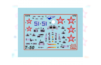 Сборная модель Российский истребитель пятого поколения Су-50 (Т-50)