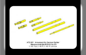 ABER Armament for German fighter Me 109E-3 to G-4